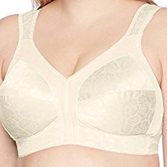 Playtex Womens 18 Hour Bra 36DD Original Comfort Strap Wire-Free #4693 Natural - Picture 1 of 15